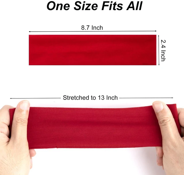 Alt view image 2 of 6 - 8pcs Headbands for Women Non Slip - Soft Women's Fashion Headband | Sports Head Bands Elastic Hair Bands for Daily, Workout, Yoga & Running (Multicolor-1)