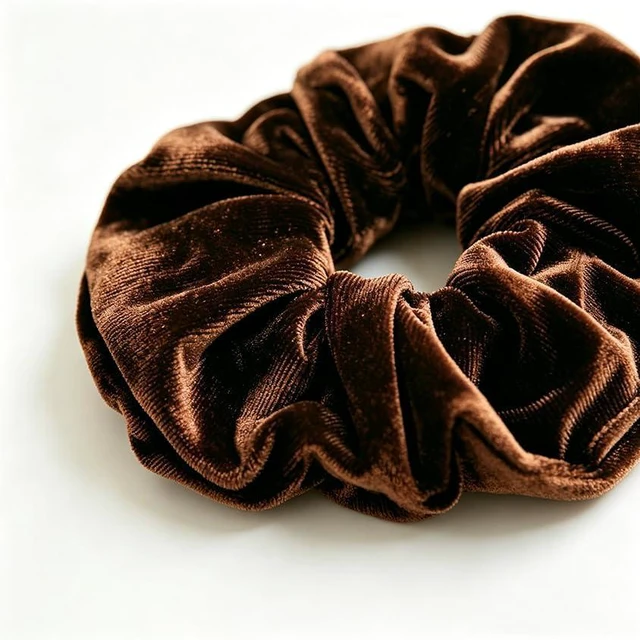 Alt view image 3 of 7 - Velvet-Scrunchies for Women Hair-Ties Jumbo Ponytail Holder Hair Accessory