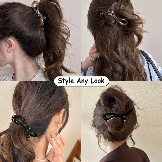 Alt view image 4 of 7 - Medium Claw Clips for Thin Thick Hair,Banana Clip,Flat Hair Clips for Women