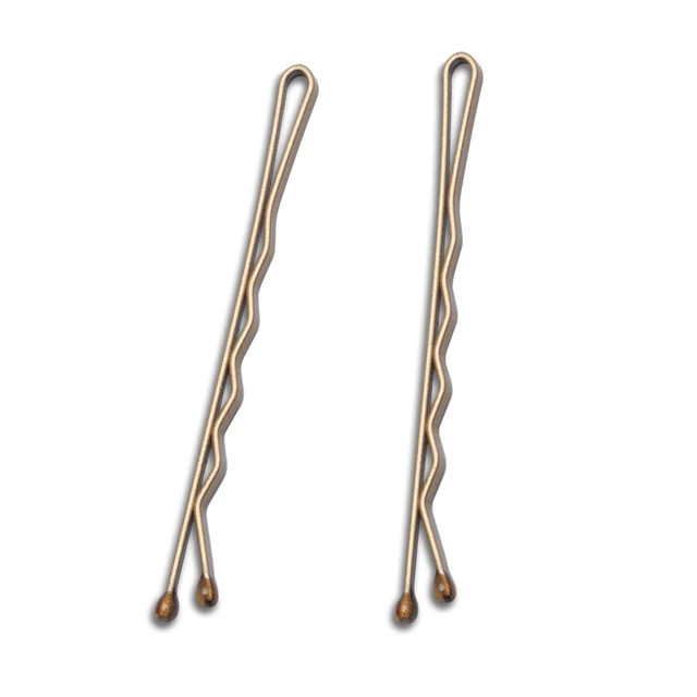 Alt view image 5 of 5 - Bobby Pins for Women, Regular Size, Blonde Wavy Pins with Small Box | 100 Count, Secure Hold, Comfortable, Suitable for Blonde Light Brown Hair