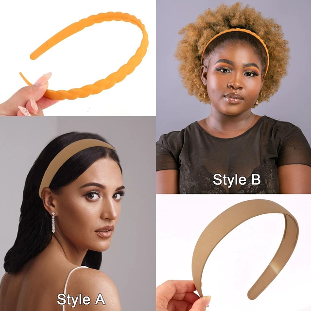 Alt view image 2 of 7 - CIEHER 8PCS Zig Zag Claw Comb Headbands, Flex No Pressure Headbands, Plastic Hair Bands with Teeth (Color_5)