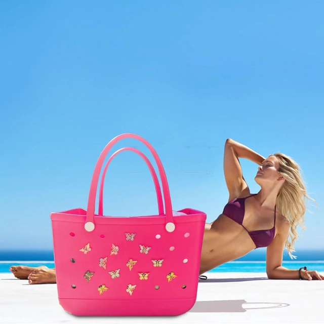 Alt view image 5 of 6 - Kinearcharms 12PCS Charms for Bogg Bag, Bling Butterfly Beach Tote Bags Accessories Charm for Women Girls Kids Party Gifts, Decorations for Simply Southern Beach Totes Accessory