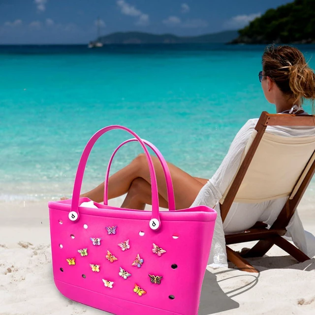 Alt view image 6 of 6 - Kinearcharms 12PCS Charms for Bogg Bag, Bling Butterfly Beach Tote Bags Accessories Charm for Women Girls Kids Party Gifts, Decorations for Simply Southern Beach Totes Accessory