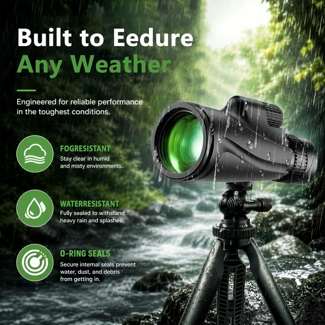Alt view image 5 of 7 - Monocular-Telescope 80x100 High Powered Monoculars High Definition for Adults High Powered with Smartphone Adapter Telescope Bird Watching Travel Camping Hiking