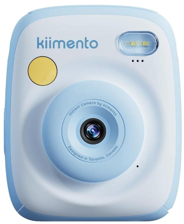 Main image of kiimento Instant Print Digital Camera, Ink-Free Thermal Printing with 4 Color-Themed Paper Options, 2.4 HD Screen, Selfie Lens, 48MP Photo, 1080p Video, 32GB Memory Card Model P2 (Sky Blue)
