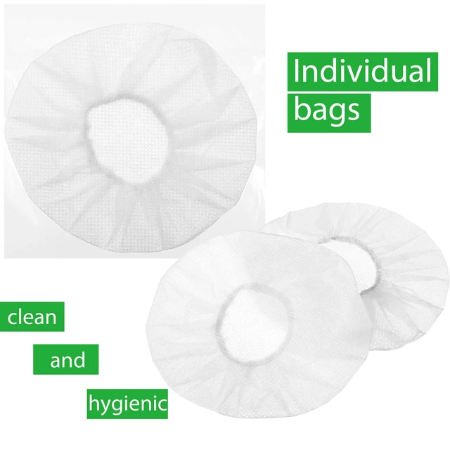 Alt view image 6 of 6 - 200 Pieces Disposable Headphone Ear Cover Non-Woven Sanitary Earpad Covers for Most On Ear Headphones (L, 11 Cm/ 4.3 Inch,White) (Pack of 4)
