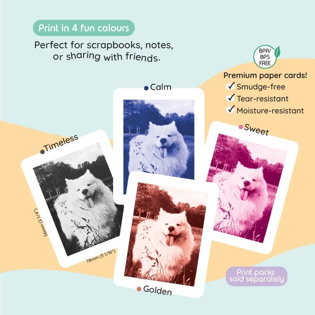 Alt view image 3 of 7 - kiimento Instant Print Camera, Polaroid Camera for Kids with Printer