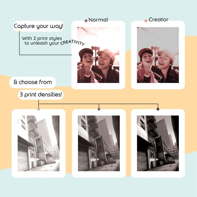 Alt view image 4 of 7 - kiimento Instant Print Camera, Polaroid Camera for Kids with Printer
