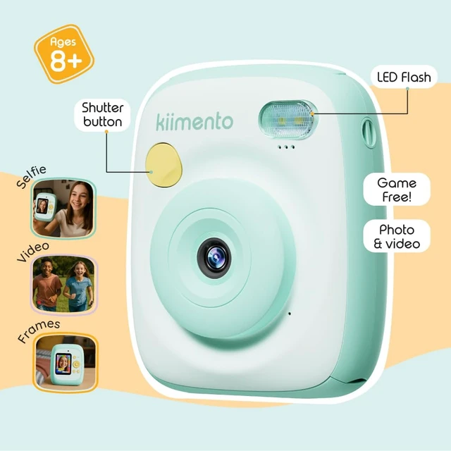 Alt view image 5 of 7 - kiimento Instant Print Camera, Polaroid Camera for Kids with Printer