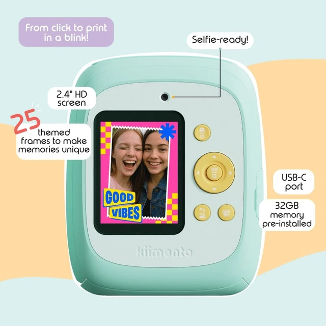 Alt view image 6 of 7 - kiimento Instant Print Camera, Polaroid Camera for Kids with Printer
