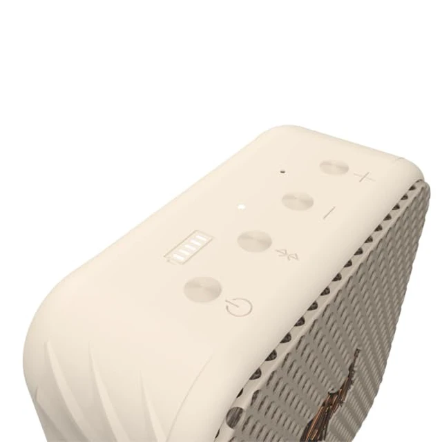 Alt view image 5 of 7 - The Austin Portable Bluetooth Speaker with a 1.5" Full Range Driver, IP67 dust and Waterproof Rating, 12 Hours of Playtime for a Premium Live Concert Experience - Cream, 4.13" W