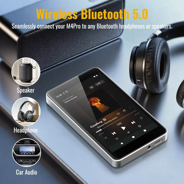 Alt view image 6 of 7 - MP3 Player with Spotify for Kids, Play Store, 80GB Storage Android 14, Parental Controls, Night Mode, Audible, Music, Libby, Earphones & Memory Card Included, Up to 1TB