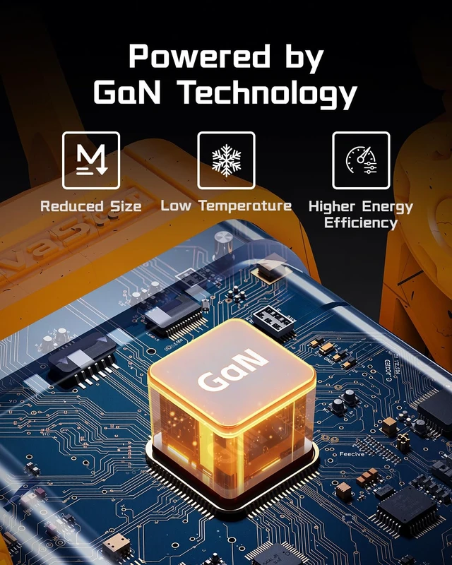 Alt view image 4 of 7 - 65W GaN Robot USB-C Charger with 3 Ports Futuristic Robot-Inspired Design with Foldable Legs, 2 USB-C & 1 USB-A Ports for Fast Charging with Iconic Desktop Style