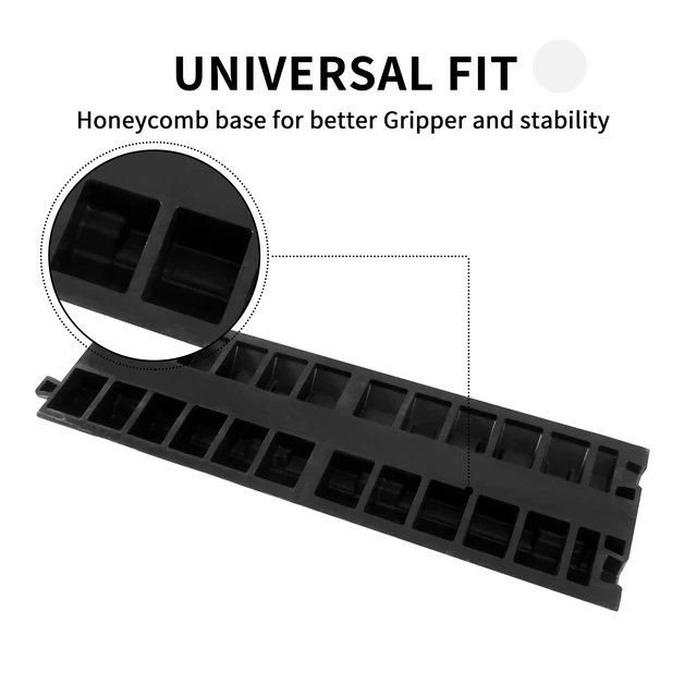Alt view image 7 of 7 - Rubber Cable Ramp Cord Cover Cable Protector Ramps Wire Hose Protective 1 Channel 22000Lbs Load Capacity Traffic Speed Bump for Asphalt Concrete Gravel Driveway, 2 Packs