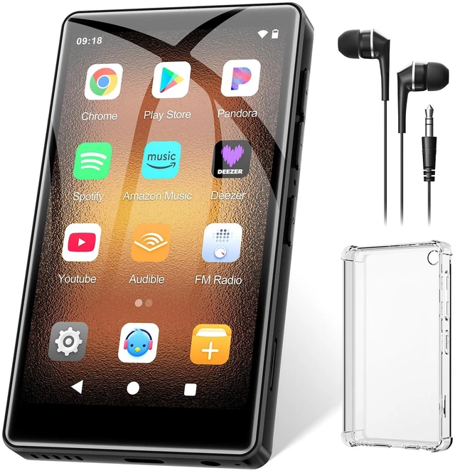 Main image of MP3 Player with Bluetooth and WiFi, Android 14 Spotify Music Player for Music,Pandora, Audible. 4.02" Touchscreen,Speaker,16GB Memory,Supports Play Store,Up to 512GB