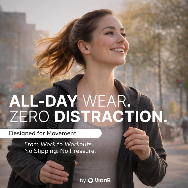 Alt view image 6 of 7 - VionB Air Invisible Earbuds Wireless Bluetooth 5.4 for Small Ears, Mini Tiny Ear Buds, IPX5 Waterproof, Sound Isolating Fit, ENC Mic for Clear Calls, Discreet in-Ear Headphones (Matte Onyx)
