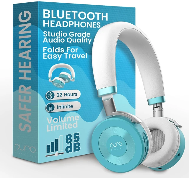 Main image of Kids Headphones, Volume-Limiting 85dB, JuniorJam Plus, Teal Universal Hybrid Active Noise Cancelling Headphone, Volume Limiting, Hi-Res Audio, 32h Playtime, Pc Wireless Headset with Mic