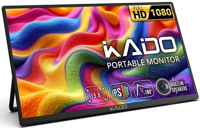 Main image of 15.6 Inch FHD Portable Monitor for Laptop 1080p IPS Second Display Laptop Screen Extender 1920x1080 HDMI USB-C, 180° Kickstand for PC, Mac, Dex, Tablet, Xbox, PS4/PS5, Switch