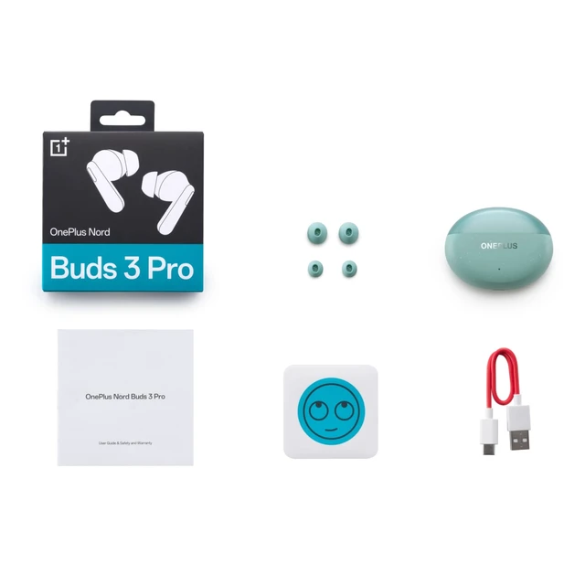 Alt view image 6 of 6 - Nord Buds 3 Pro, Wireless Bluetooth Earbuds, Noise Canceling Earbuds, Deep Bass, Immersive Sound, Up to 44 Hour Playtime with Charging case, Soft Jade