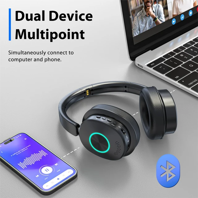 Alt view image 4 of 7 - Wireless Headphones for TV, TV Headphones, Headphone for TV, Over Ear No Delay Wireless Headset with Transmitter Charging Base, 3 Audio Modes for Seniors, Gifts for Parents/Elderly