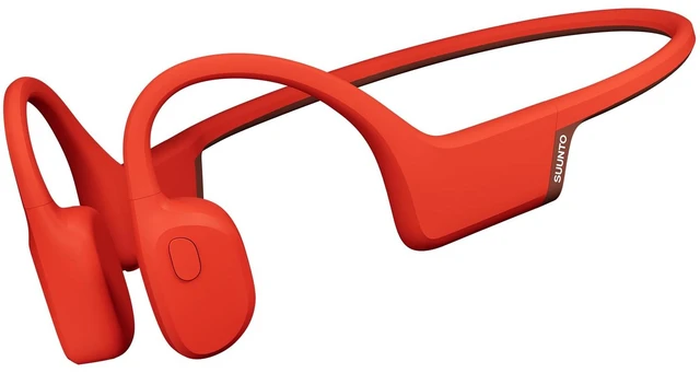 Main image of Sonic Open-Ear Bluetooth Bone Conduction Sports Headphone, Red Wireless Headset, Enhanced Bass, 10H Playtime, Fast Charging, Built-in Dual Mics, IP55 Sweat&Water Resistant, Lightweight