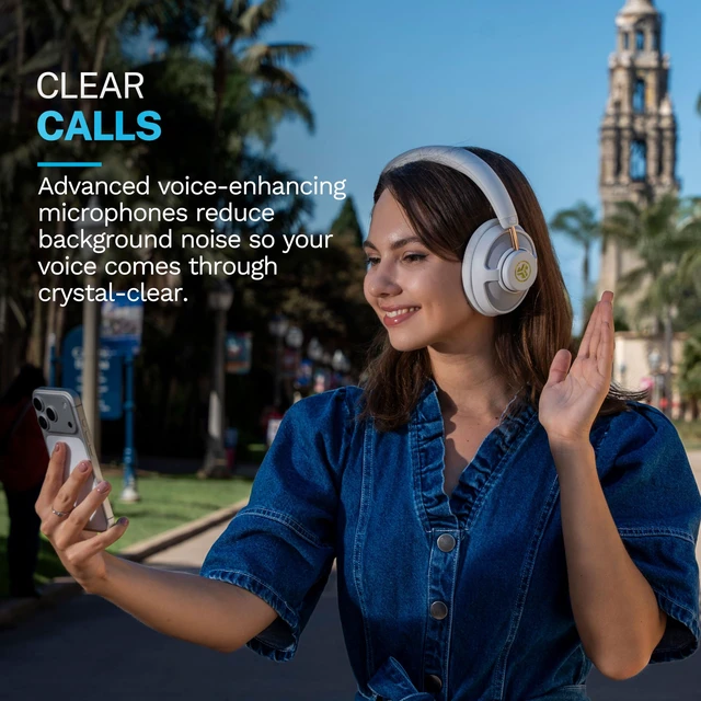 Alt view image 7 of 7 - JBuds Open Wireless Headphones Open-Ear, Comfortable All-Day Fit, 24+ Hour Playtime, Immersive Sound, Bluetooth Headphones with App Control, White