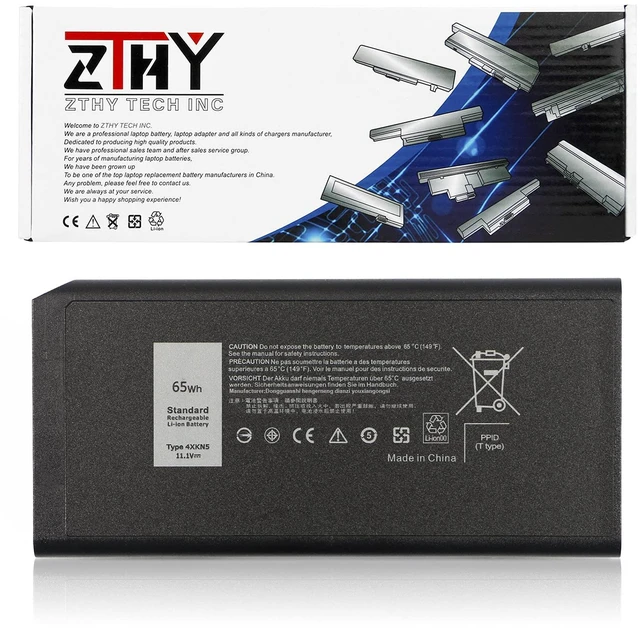 Main image of 4XKN5 X8VWF Battery for Dell Latitude 14 Rugged Extreme 5404 5414 7404 7414 P45G P45G001 P46G P46G001 P46G002 CJ2K1 DKNKD 5XT3V 05XT3V VCWGN 0VCHGN 09FN4 XRJDF YGV51 453-BBBD 453-BBBE XN4KN 11.1V 65Wh