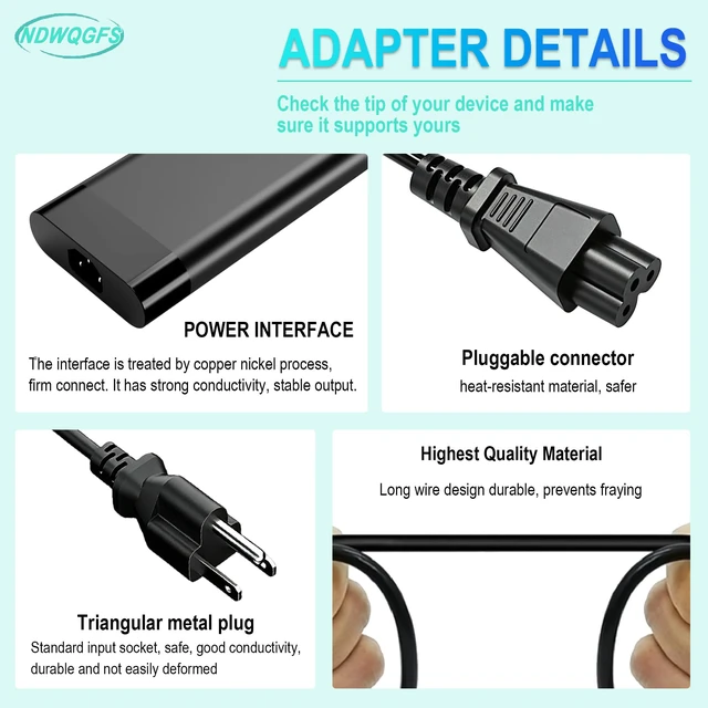 Alt view image 5 of 7 - 280W Charger for HP Omen ZBook Fury ZBook Studio Gaming Laptop 4.5*3.0MM Power Supply Adapter for OMEN 16 15 17 OMEN Transcend ZBook Fury 16 G8 G9 G10 ZBook Studio 16 TPN-LA27 TPN-CA26