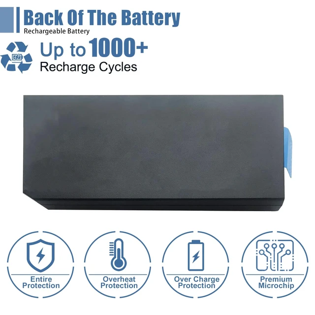 Alt view image 5 of 7 - CJ2K1 Laptop Battery, 11.1V 65Wh 5700mAh Compatible with Dell Latitude 5414 5404 7414 7404 Rugged Extreme Series DKNKD X8VWF 4XKN5 09FN4 XN4KN XRJDF YGV51 453-BBBE 5XT3V 05XT3V VCWGN 0VCHGN