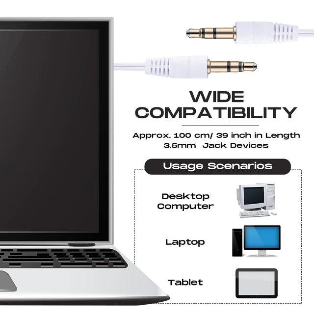Alt view image 4 of 7 - 200 Pack Earbuds Bulk Classroom Headphones Wired Earphones, White School Ear Buds, 3.5mm, 90cm TPE Cord, No Mic, Laptop Computer Lab Library Testing Use, Individually Wrapped