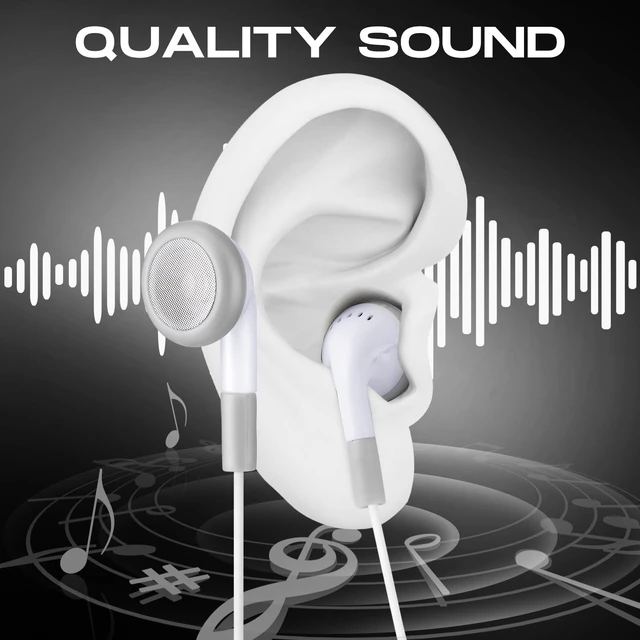 Alt view image 3 of 7 - 200 Pack Earbuds Bulk Classroom Headphones Wired Earphones, White School Ear Buds, 3.5mm, 90cm TPE Cord, No Mic, Laptop Computer Lab Library Testing Use, Individually Wrapped