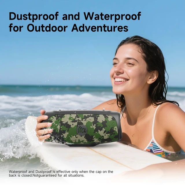 Alt view image 4 of 7 - Portable Loud Bluetooth Speaker, 90W (Peak) Large Subwoofer Speakers Wireless Bluetooth 5.3 with Powerbank USB Charge Out,Rugged Outdoor for Party,Beach,Golf,Pool,Shower,Valentines Day Gifts