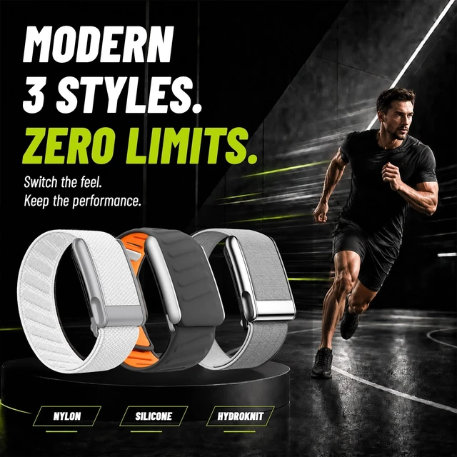 Alt view image 2 of 7 - Multi-Pack Wrist Bands Compatible with Whoop 5.0, Peak, One & Life MG Hydroknit Nylon, Sport Silicone, Premium Nylon Replacement Straps with Hook, Clasp, Quick Link Slider