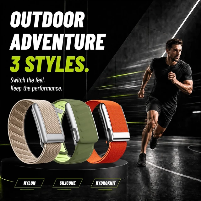 Alt view image 2 of 7 - Multi-Pack Wrist Bands Compatible with Whoop 5.0, Peak, One & Life MG Hydroknit Nylon, Sport Silicone, Premium Nylon Replacement Straps with Hook, Clasp, Quick Link Slider