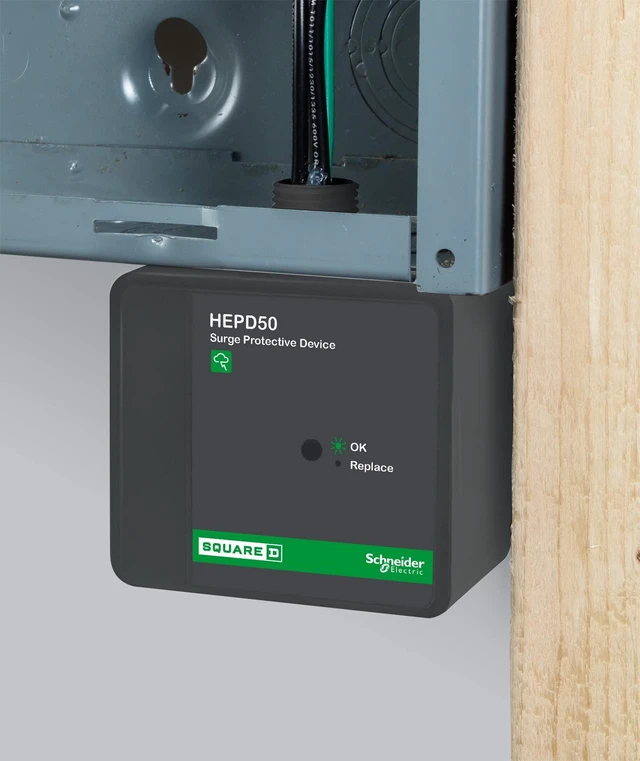 Alt view image 2 of 2 - by Schneider Electric HEPD50 Universal Whole House Surge Protection Device, 1-Phase, 3-Wire + Ground for 120/240V, 50kA, Black