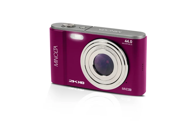 Alt view image 6 of 7 - MND20 44 MP 2.7K Ultra HD Digital Camera (Magenta) G-sensor protects important footage while loop recording keeps you ready for every drive