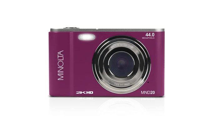 Alt view image 7 of 7 - MND20 44 MP 2.7K Ultra HD Digital Camera (Magenta) G-sensor protects important footage while loop recording keeps you ready for every drive