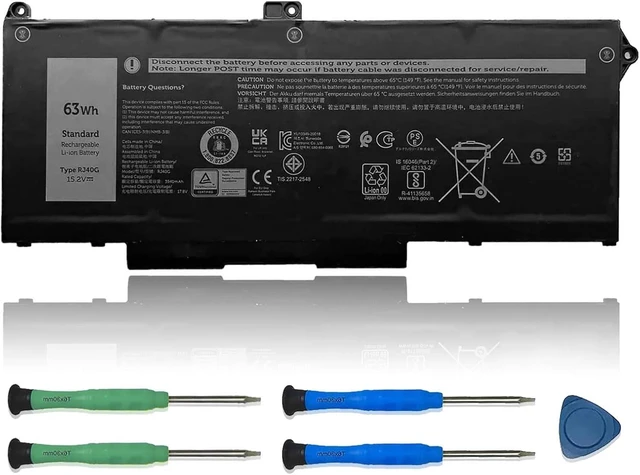 Main image of RJ40G 63Wh Laptop Battery Replacement for Dell Latitude 15 5520 Latitude 14 5420 Precision 15 3560 Series Notebook WY9DX 01K2CF 075X16 0WK3F1 0M3KCN 15.2V 3941mAh