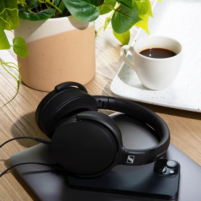 Alt view image 7 of 7 - HD 400U Wired Over-Ear Headphones, USB C Connection, Black