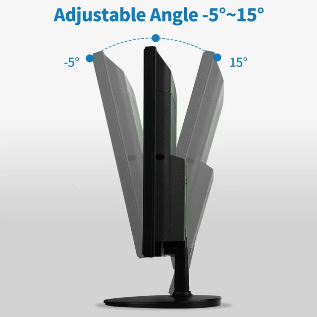 Alt view image 6 of 7 - 19" 1440x900 PC Monitor Office Monitor HDMI VGA LED Desktop Display Dual Speakers,60Hz,5ms,VESA Mounting,Wide Viewing Angle 170°,Brightness 300cd/m²,Tilt Adjust,Business Computer Screen