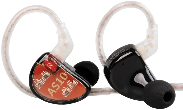Main image of KZ AS10 IEM Headphone, 5 Balanced Armature Driver KZ Earbuds Wired Earphone, Stereo HiFi in Ear Monitor Headphone Musician Headset Earphone with Detachable 2 Pin Cable(No Microphone, Black)