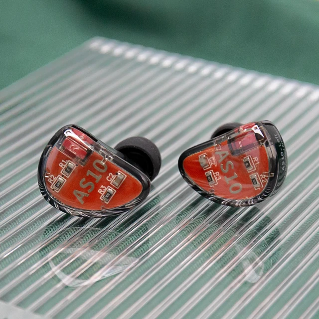 Alt view image 4 of 7 - KZ AS10 IEM Headphone, 5 Balanced Armature Driver KZ Earbuds Wired Earphone, Stereo HiFi in Ear Monitor Headphone Musician Headset Earphone with Detachable 2 Pin Cable(No Microphone, Black)