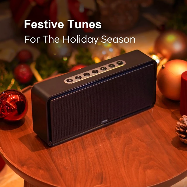 Alt view image 7 of 7 - SoundBox XL 32W Bluetooth Speaker for House 2.1 Channel with Subwoofer Room-Filling Loud Sound,Deep Bass, 10Hr Battery, Portable for Home, BT 5.0, Support AUX / TF, TWS Wireless Pairing, Black