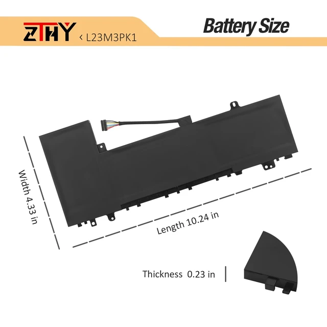 Alt view image 7 of 7 - L23N3PK1 L23B3PK1 Laptop Battery for Lenovo IdeaPad Slim 5-14IMH9 5-14AHP9 IdeaPad Slim 5-14IRU9 5-14Q8X9 5-15IRU9 5-15IRH9 5-15IRH9R 5-16IMH9 5-16AHP9 5-16IRU9 Battery L23M3PK1 L23D3PK1 L23X3PK1 57Wh