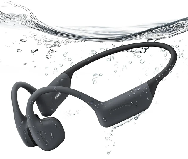 Main image of Swimming Headphones Underwater, Open Ear Lap Swimming Earbuds Bluetooth6.0 IP68 Bone Conduction, 32GB MP3, Stay Aware of Surrounding Risks, Soft&Comfortable, 24g UltraLightweight, Pool Lap Swimming
