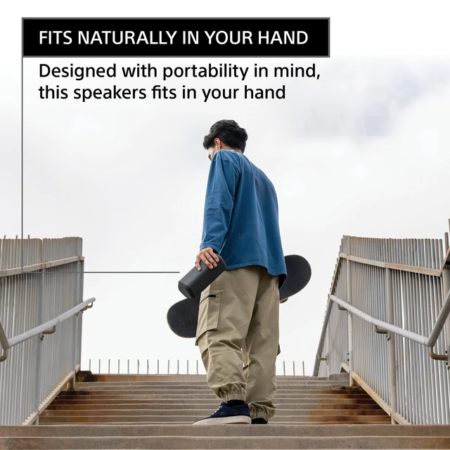 Alt view image 4 of 7 - SRS-XE300 X-Series Wireless Portable-Bluetooth-Speaker, IP67 Waterproof, Dustproof and Shockproof with 24 Hour Battery, Blue