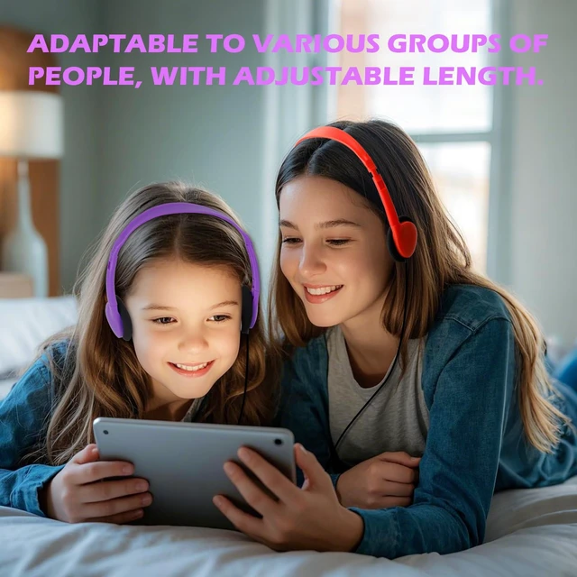 Alt view image 5 of 7 - Bulk Classroom Headphones for Students Kids School 50 Pack Wholesale Headphones Class Set with 3.5mm Jack for Chromebook Laptop PC Computer Testing(Mixed Colors)