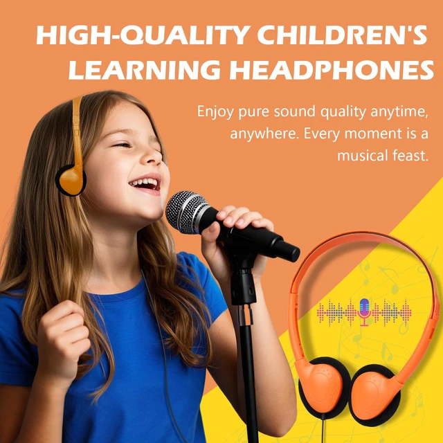 Alt view image 6 of 7 - Bulk Classroom Headphones for Students Kids School 50 Pack Wholesale Headphones Class Set with 3.5mm Jack for Chromebook Laptop PC Computer Testing(Mixed Colors)