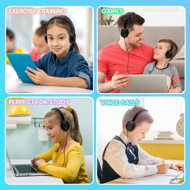 Alt view image 7 of 7 - Bulk Earbud Headphones 50 Pack for Classroom Kids,Wholeslae Wired Durable Earphones Class Set for Students Children Toddler Teens Boys Girls and Adult(CN102,Black)