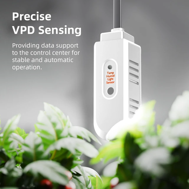 Alt view image 6 of 7 - GGS AC5 Power Strip Kits 5 AC APP-Based Controls Outlets with 3 in 1 Soil Sensor, Temp Humid Light Sensor, Light Adapter, 10-Port Pro Adapter, for Indoor Grow Tent Garden Plant Room